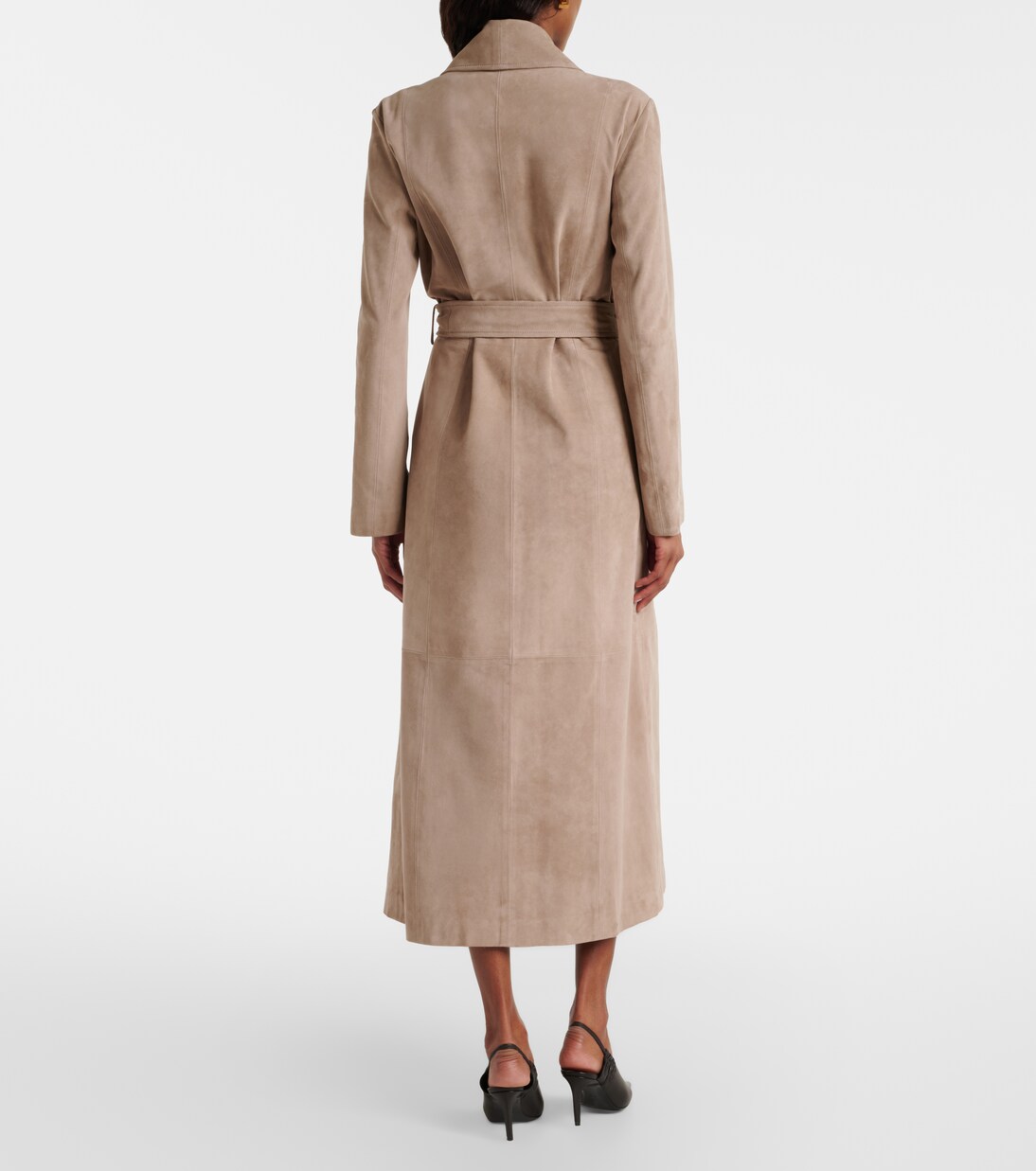 Gallery绒面革大衣 | Nour Hammour