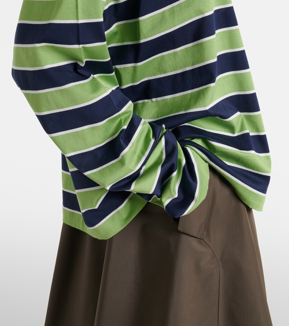 Striped cotton jersey T-shirt | Prada