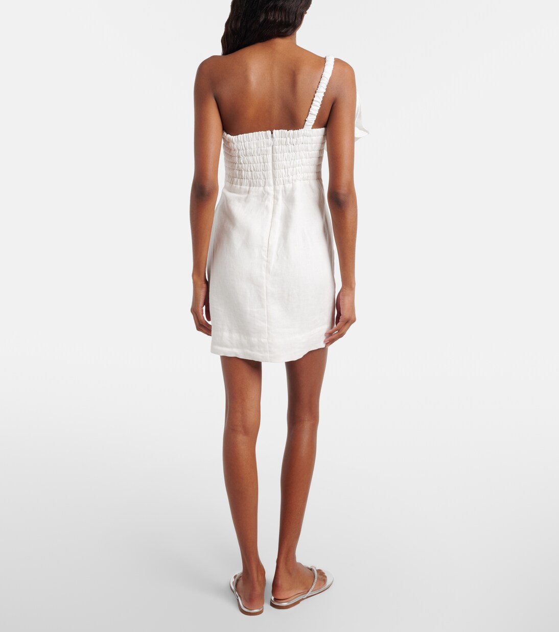 Floral-appliqué linen minidress | Farm Rio