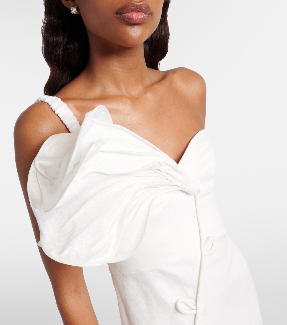 Floral-appliqué linen minidress | Farm Rio