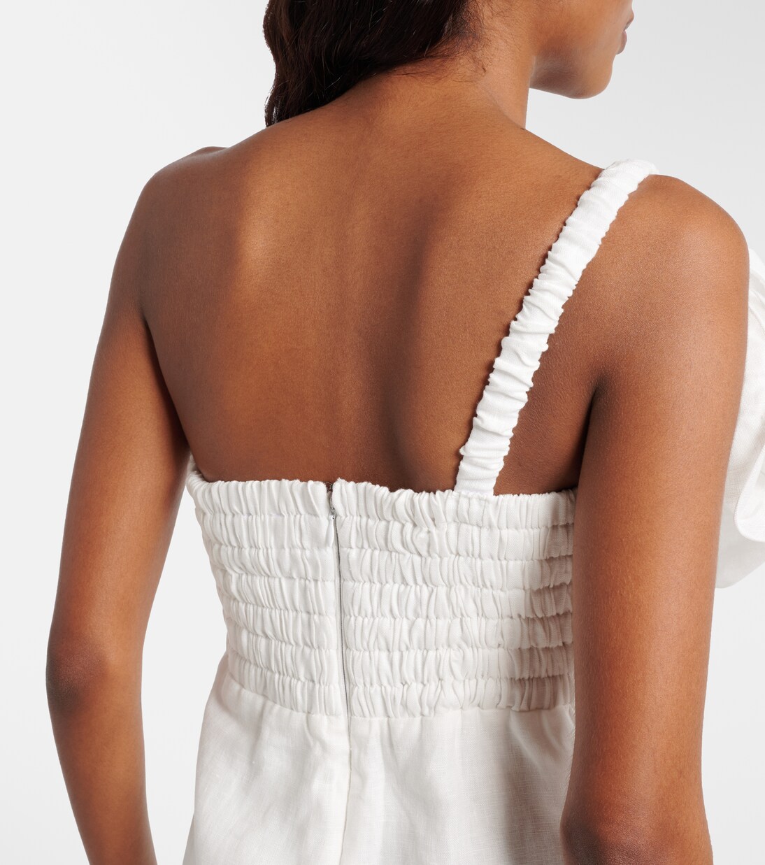 Floral-appliqué linen minidress | Farm Rio