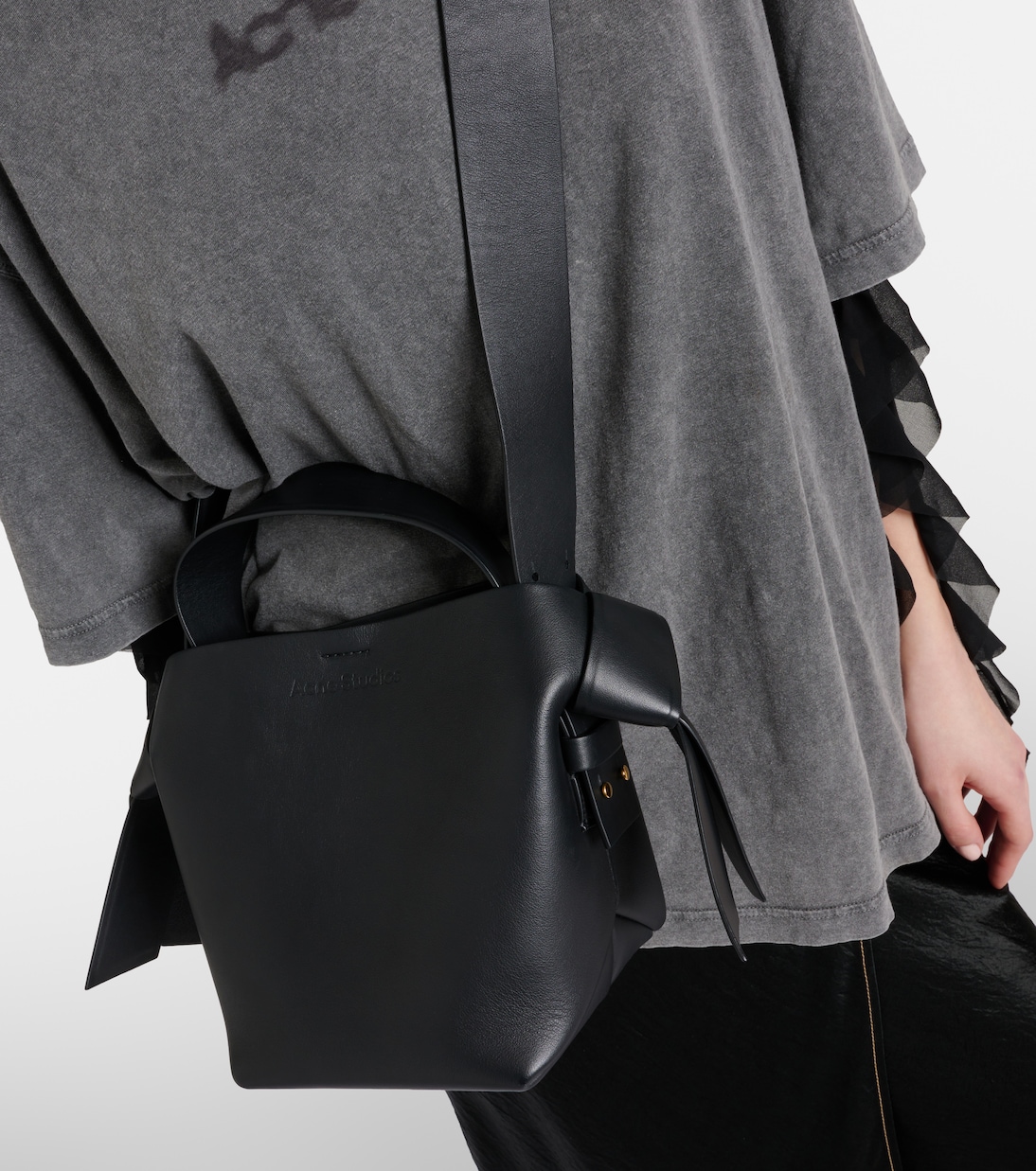 Musubi Mini leather shoulder bag | Acne Studios