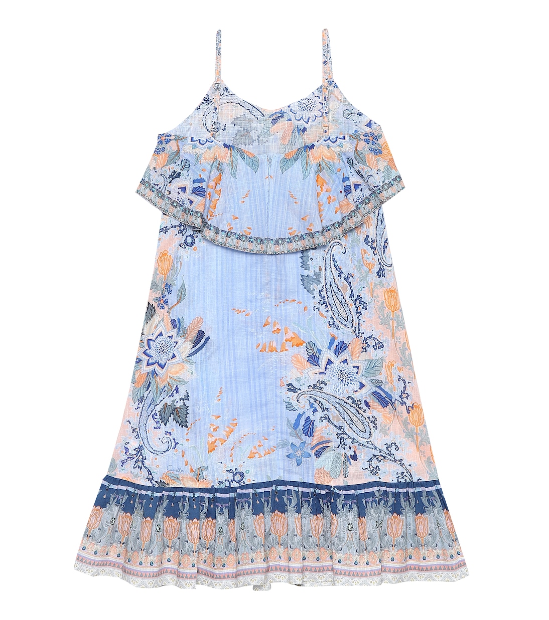 Vestido largo de algodón estampado | Camilla Kids