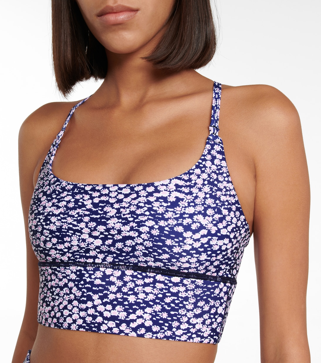Brassière de sport Core Cami à fleurs | Adam Selman Sport