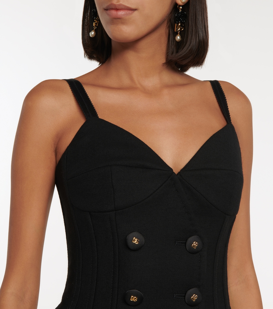 Wool bustier minidress | Dolce&Gabbana