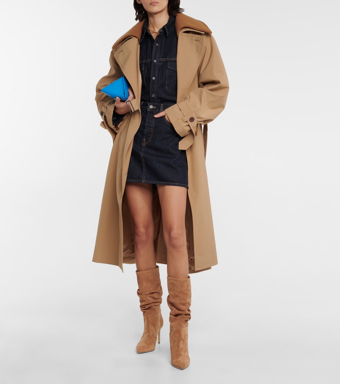Slouchy suede boots | Paris Texas