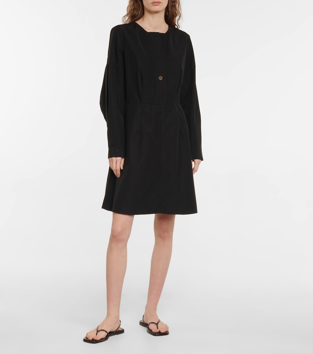 Cotton-blend poplin minidress | Deveaux New York