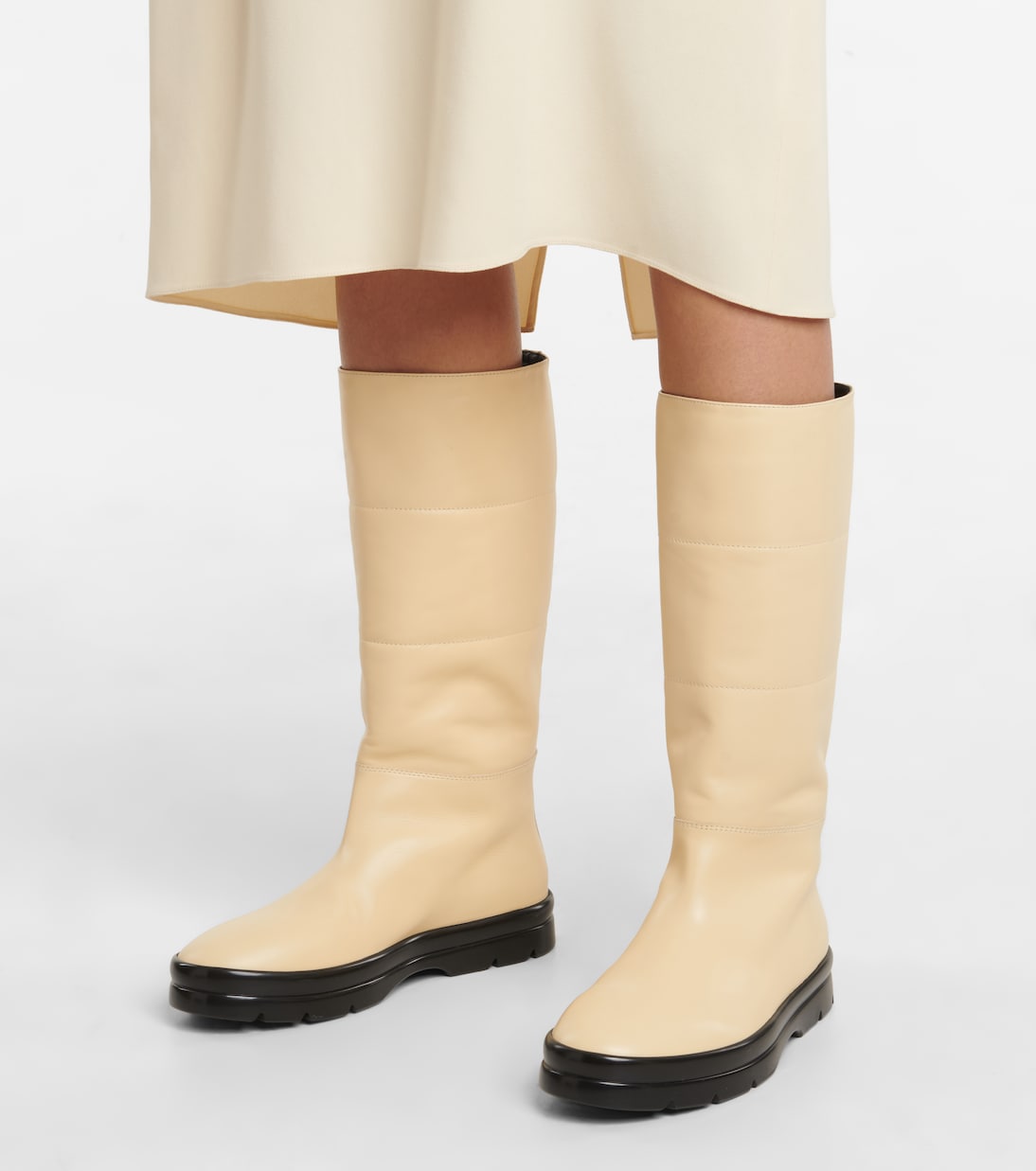 Botas altas Billie de piel | The Row