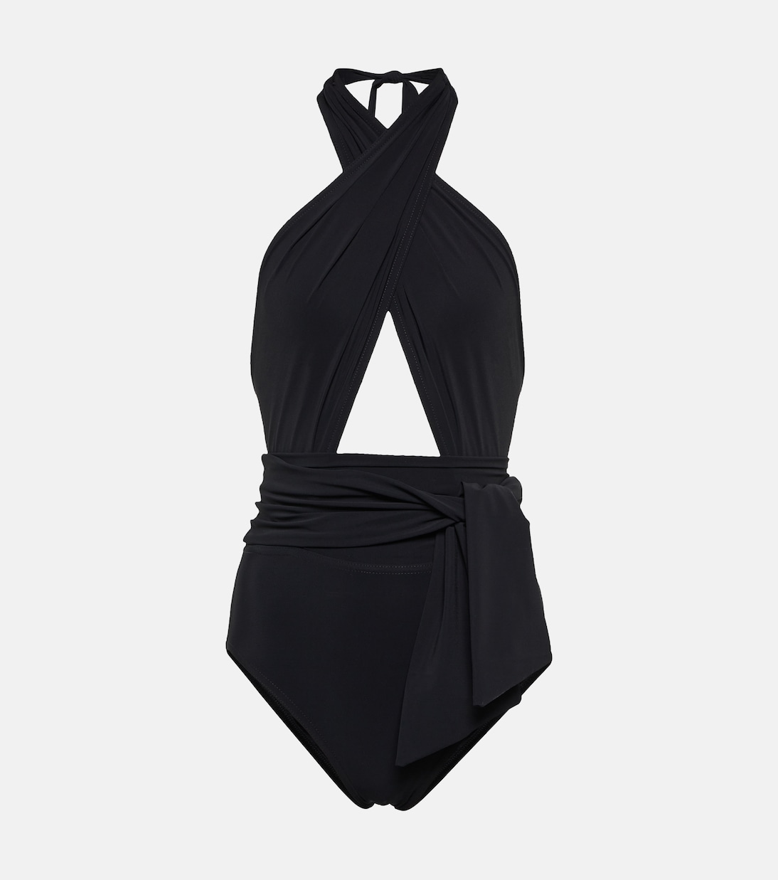 Cutout halterneck swimsuit | Karla Colletto