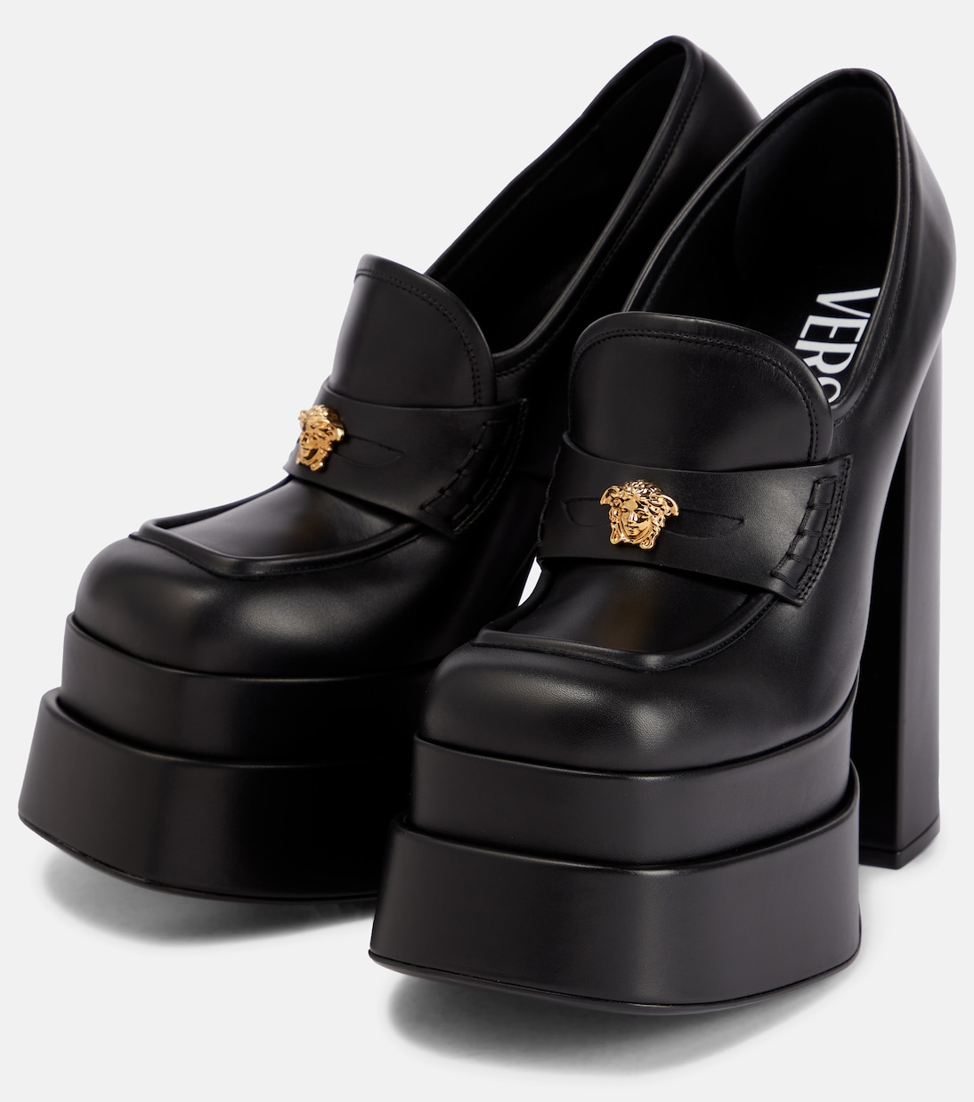 Mocassins Aevitas à plateau en cuir | Versace