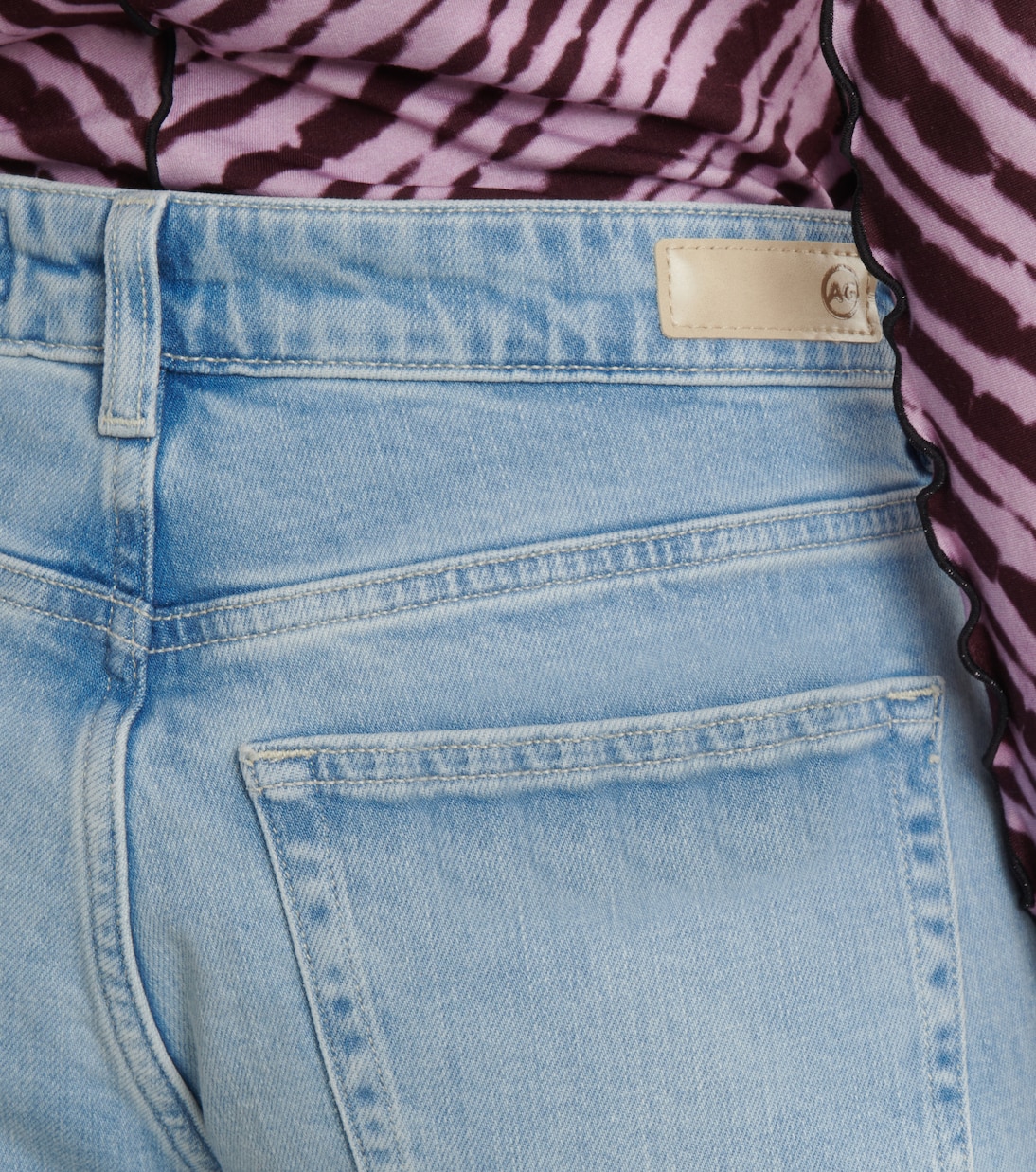 Girlfriend mid-rise cropped jeans | AG Jeans