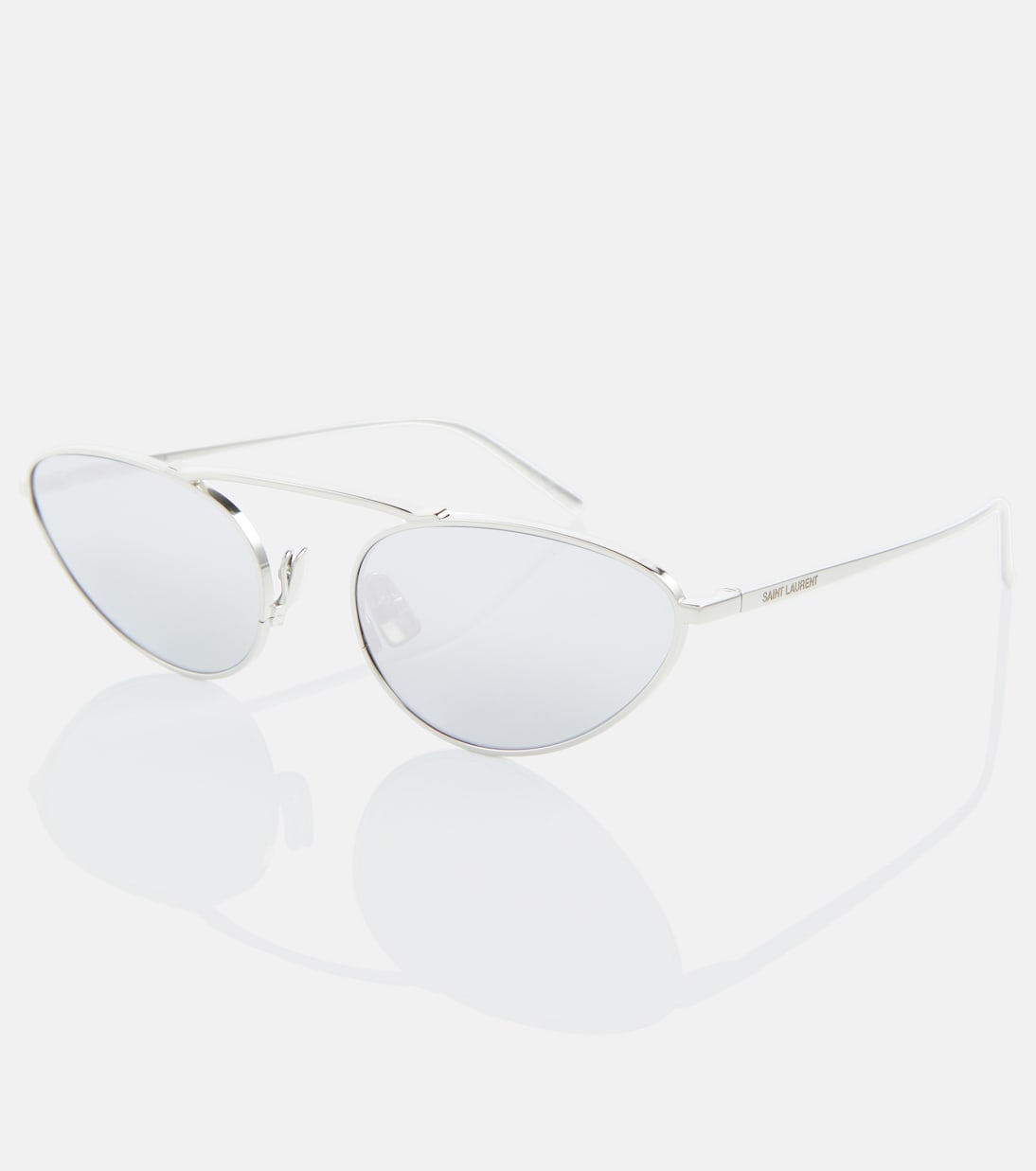 Occhiali da sole ovali in metallo | Saint Laurent