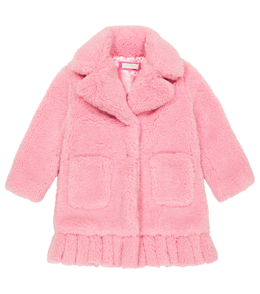 Mantel aus Faux Fur mit Fransen | Monnalisa