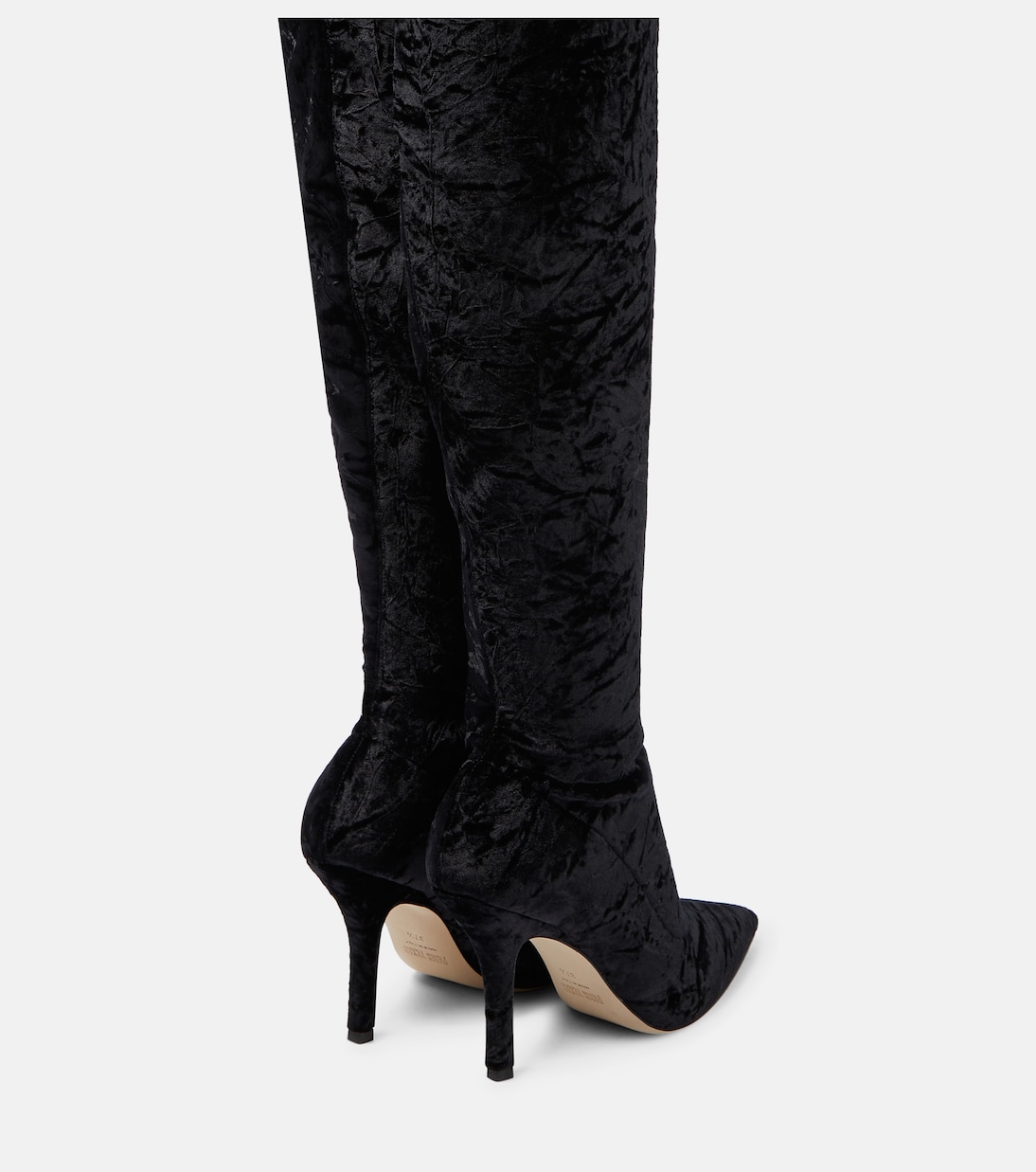 Mama over-the-knee velvet boots | Paris Texas