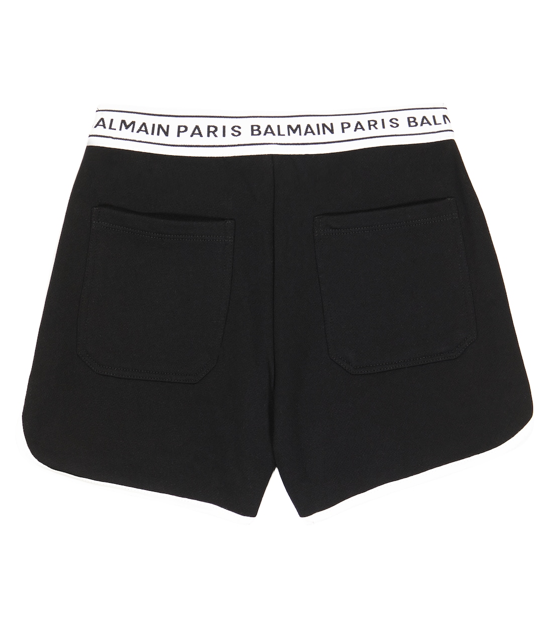 Shorts en jersey de algodón con logo | Balmain Kids