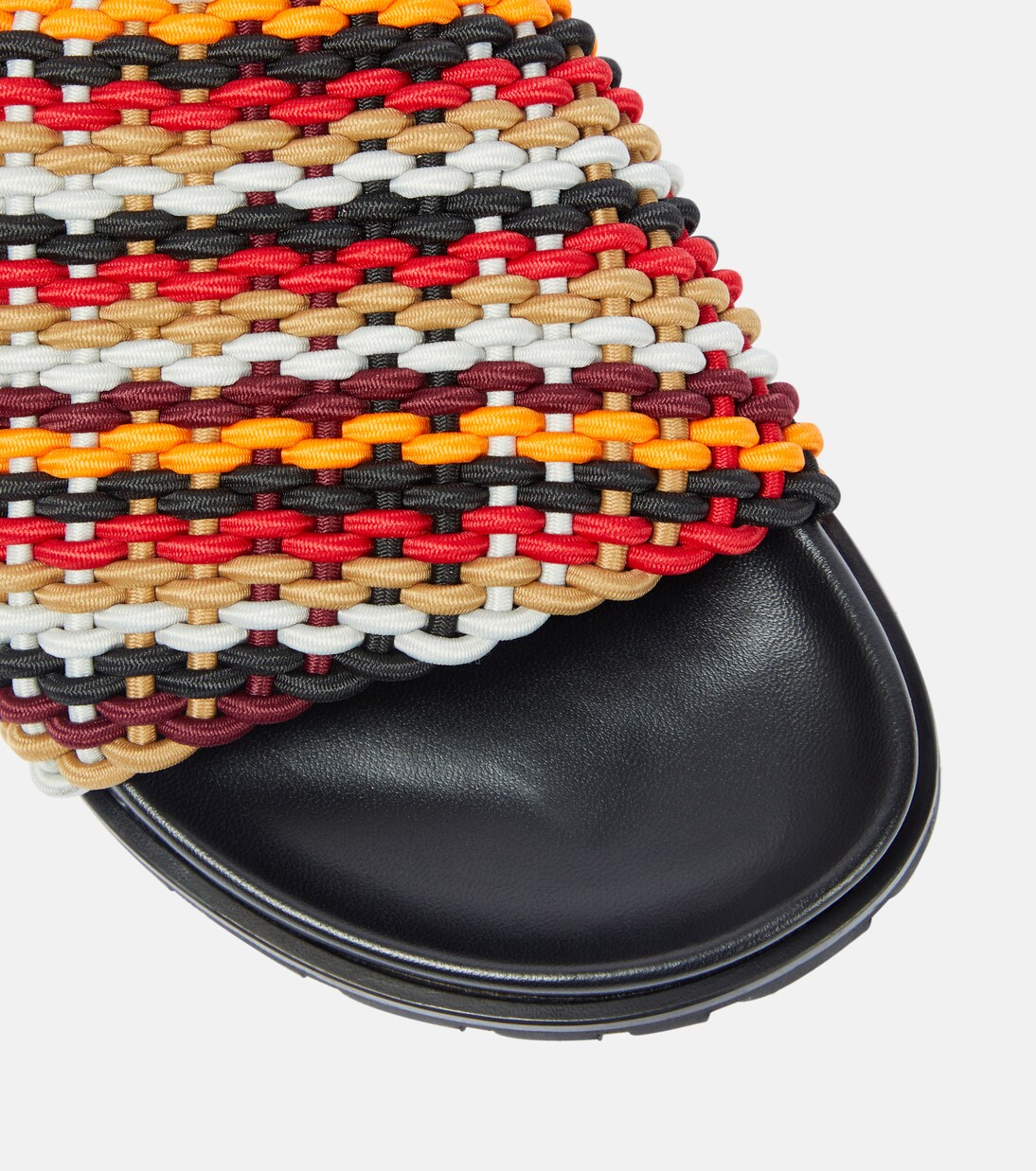 Striped slides | Dries Van Noten