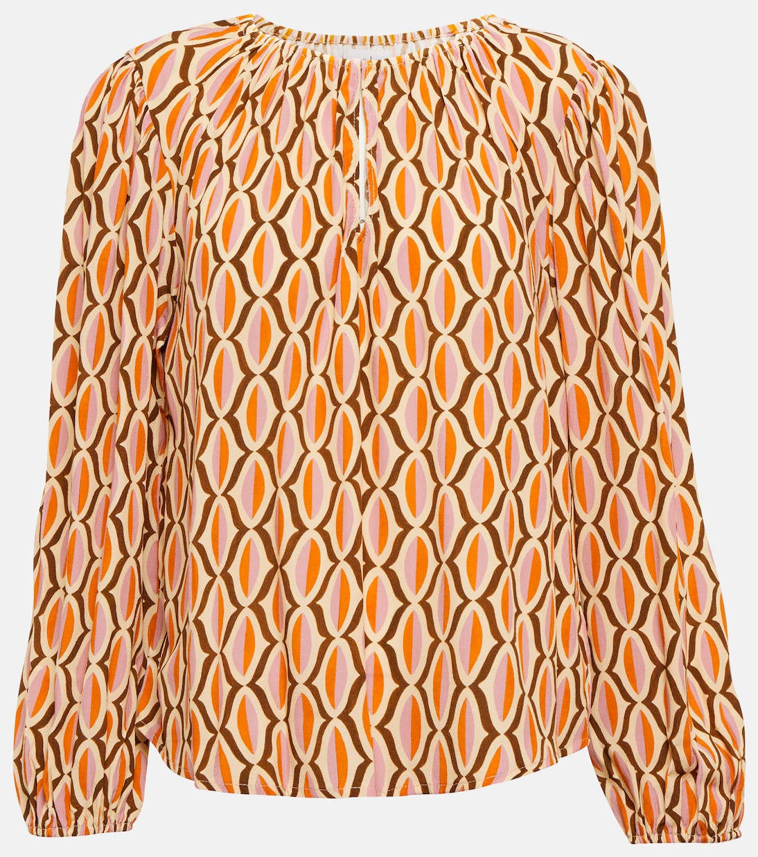 Blusa Laura de crepé estampada | Velvet