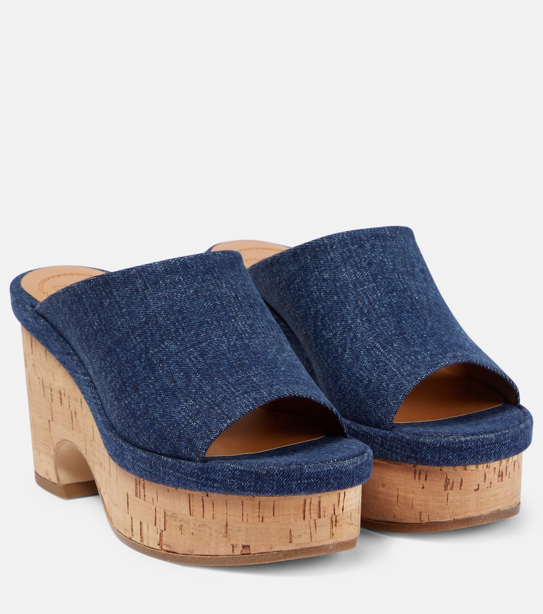Mules con plataforma Oli en denim | Chloé