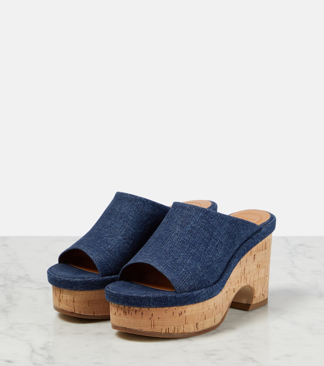 Mules con plataforma Oli en denim | Chloé