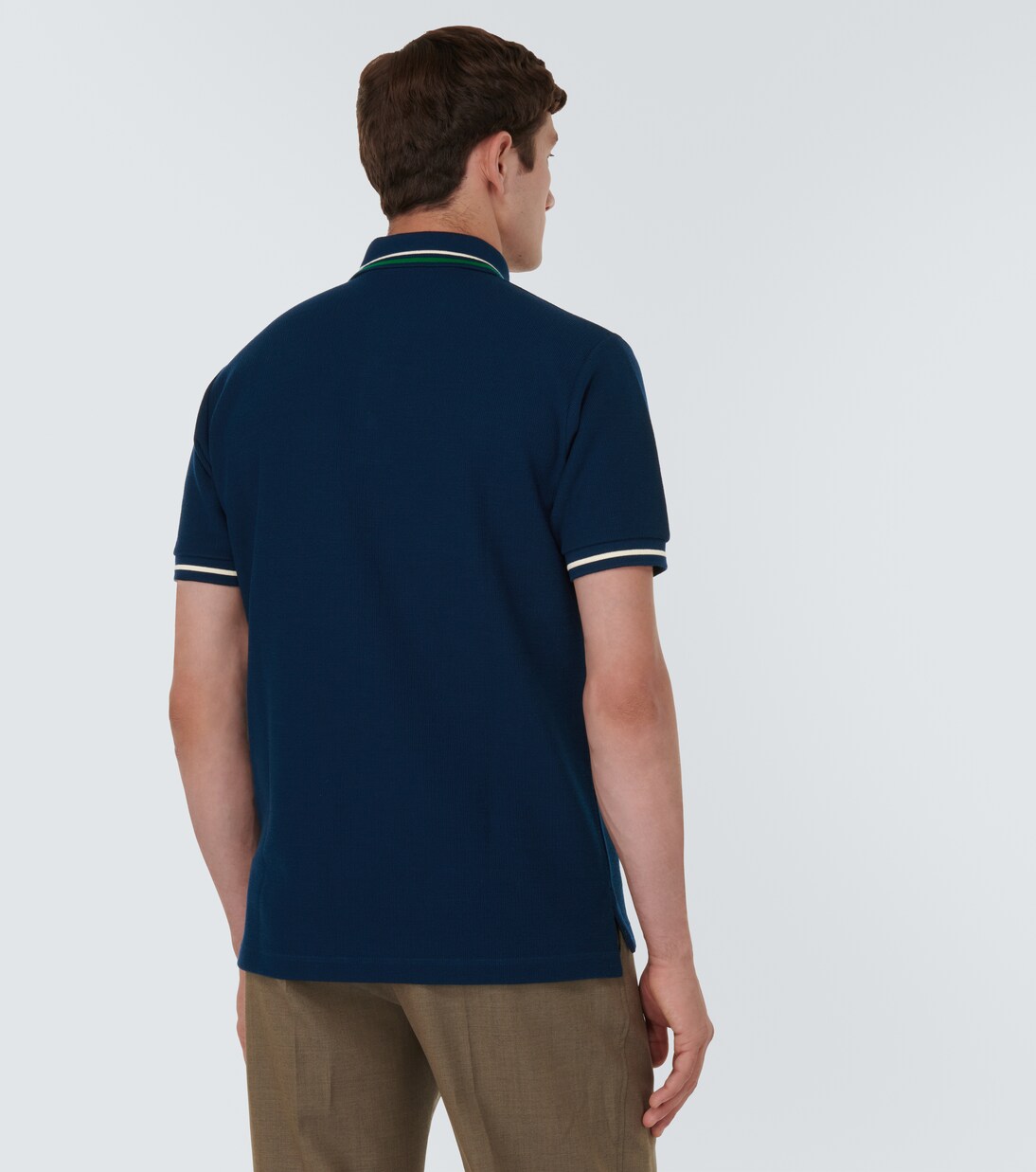 Navy blue gucci polo shirt hotsell
