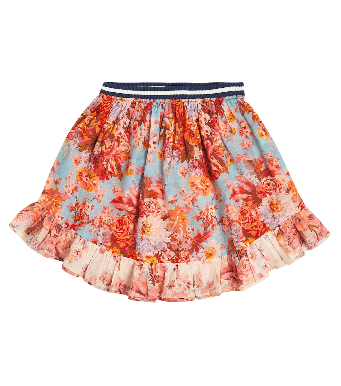 Falda Devi de algodón floral | Zimmermann Kids