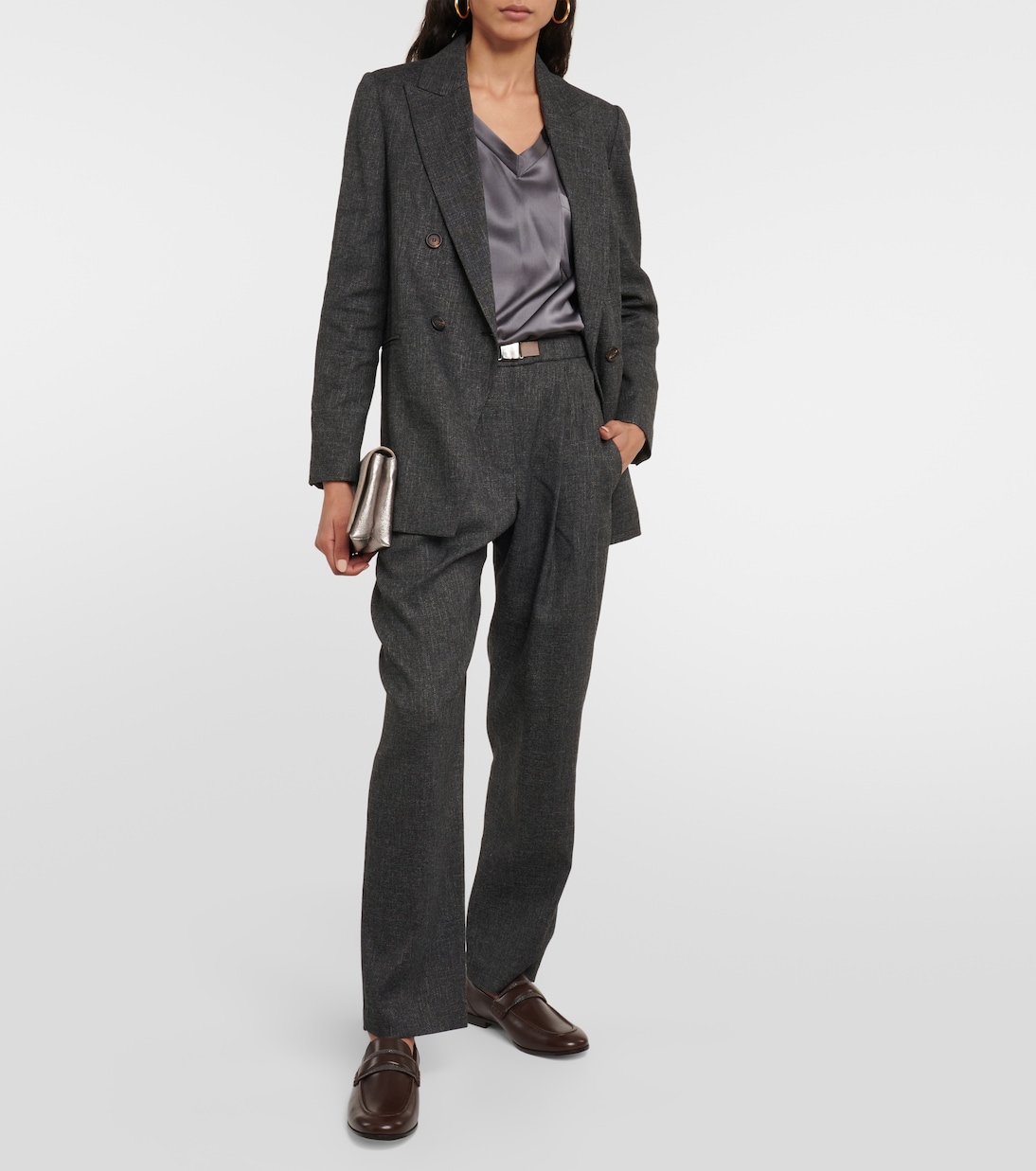 Gerade Mid-Rise-Hose | Brunello Cucinelli