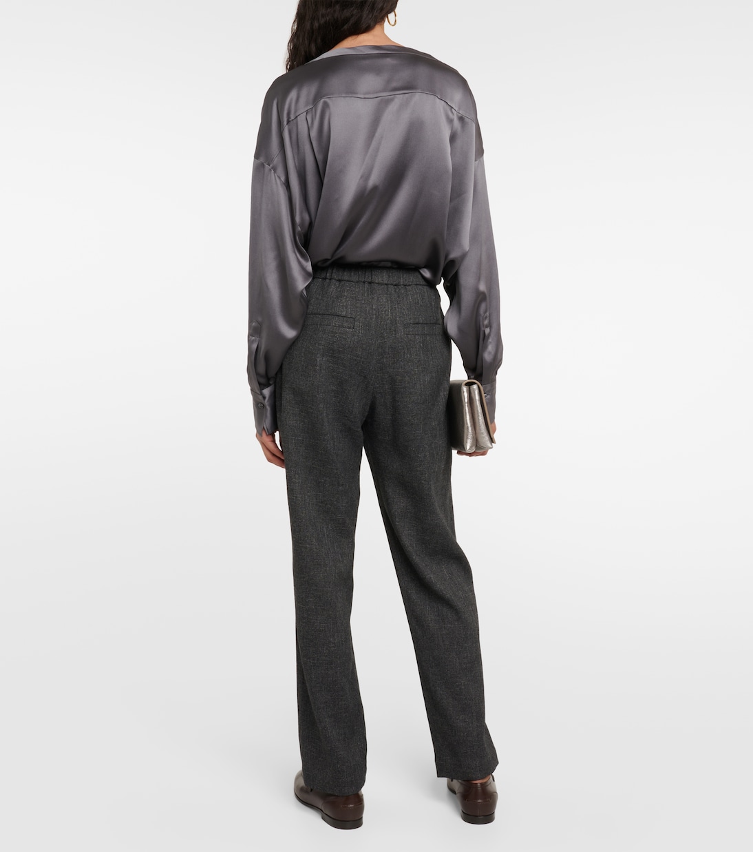 Gerade Mid-Rise-Hose | Brunello Cucinelli