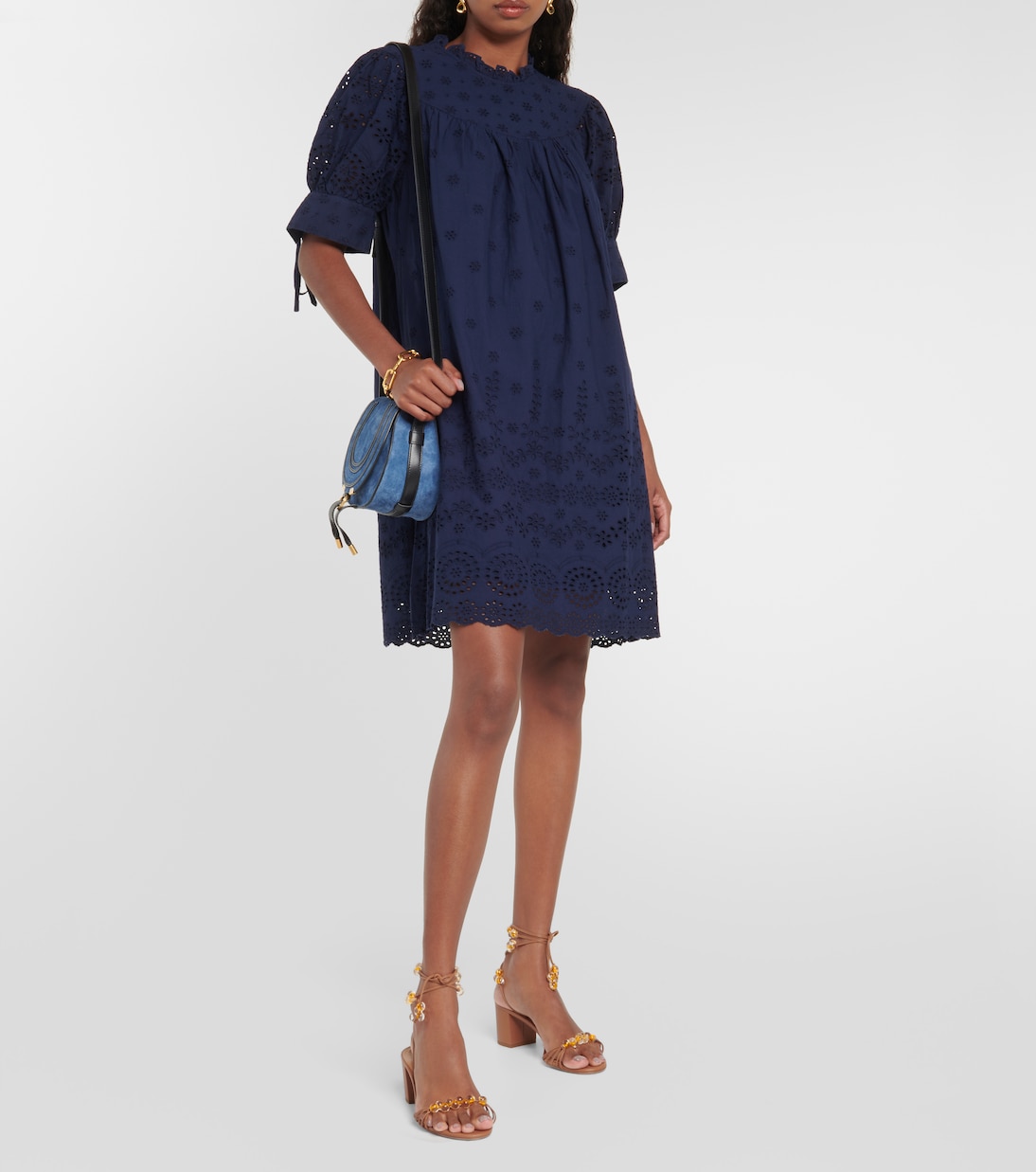Broderie anglaise cotton minidress | Polo Ralph Lauren