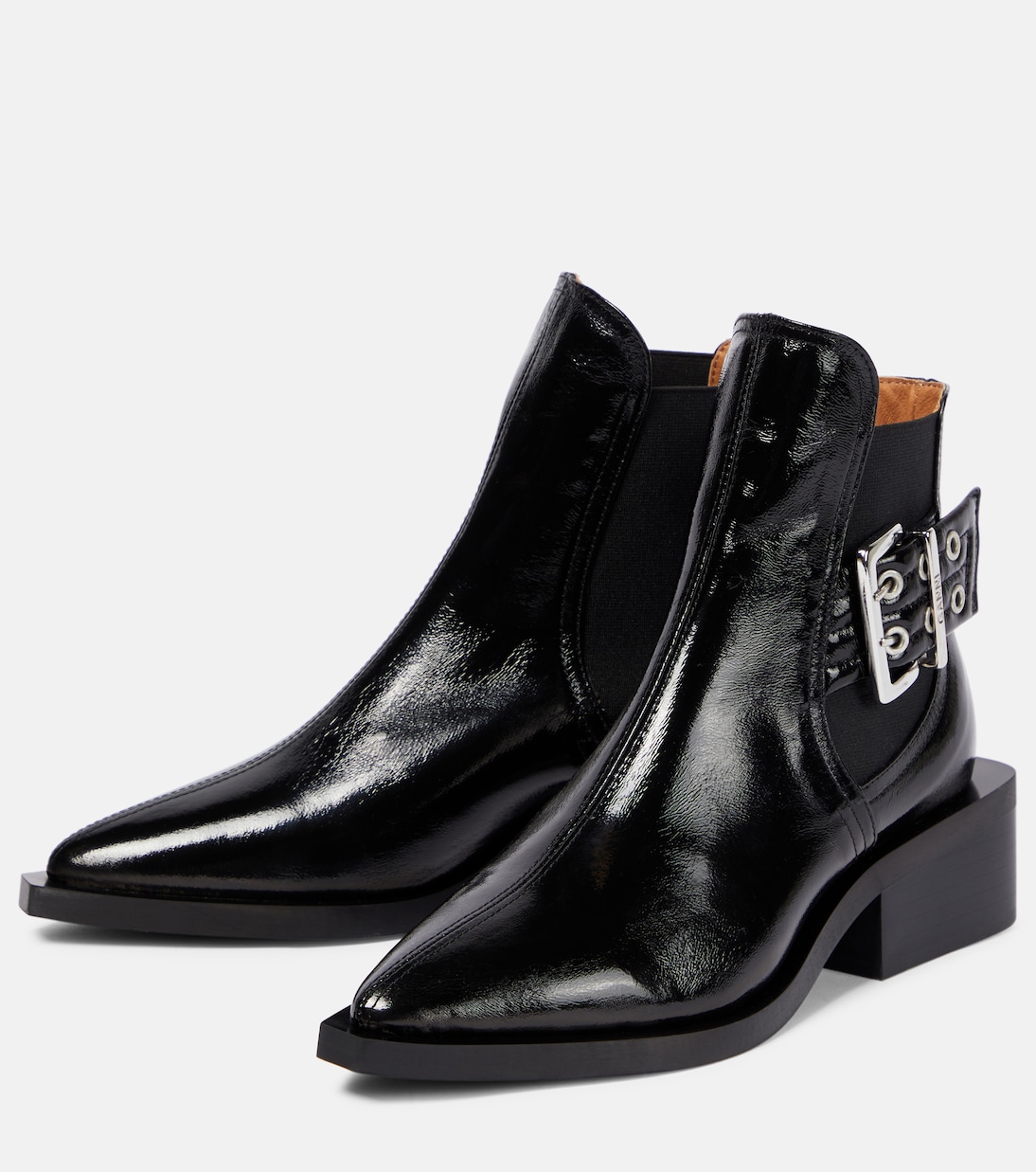 Bottines Chelsea en cuir synthétique | Ganni