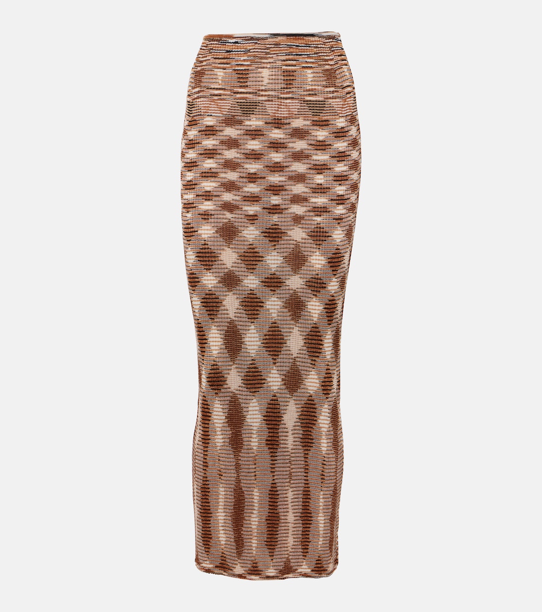 High-Rise-Maxirock aus Strick | Missoni