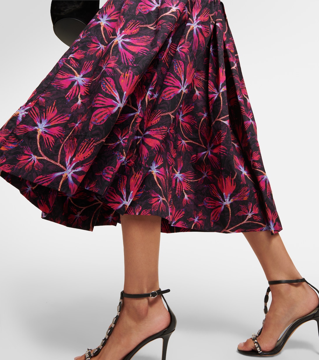 Caprice floral cotton poplin midi dress | Ulla Johnson