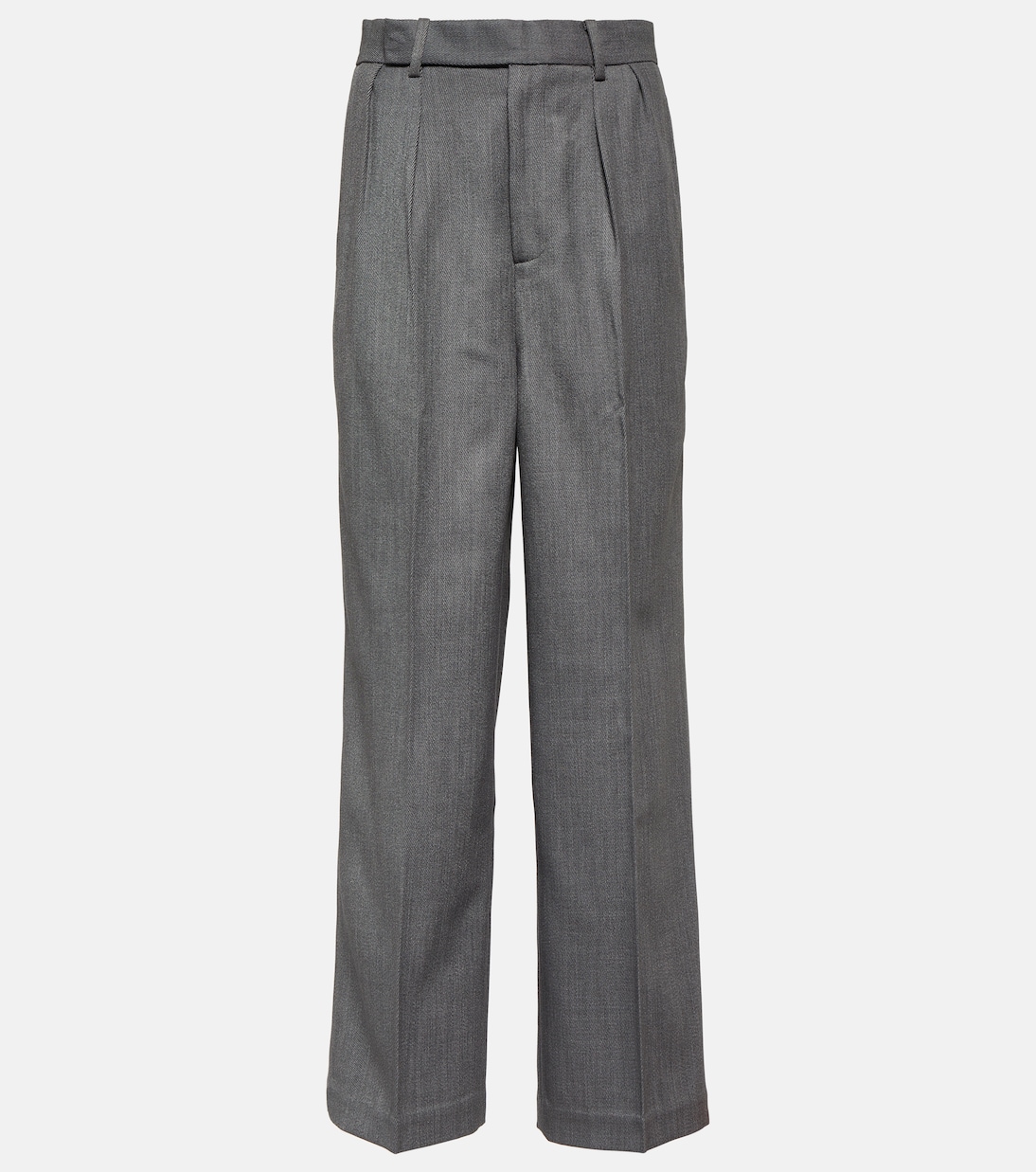 Wool-blend twill straight pants | Jacques Wei