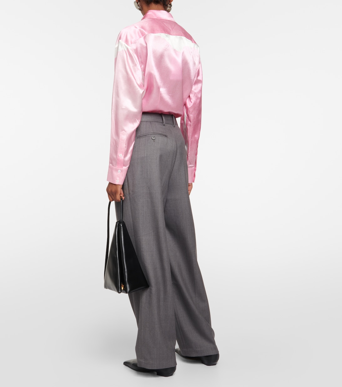 Wool-blend twill straight pants | Jacques Wei