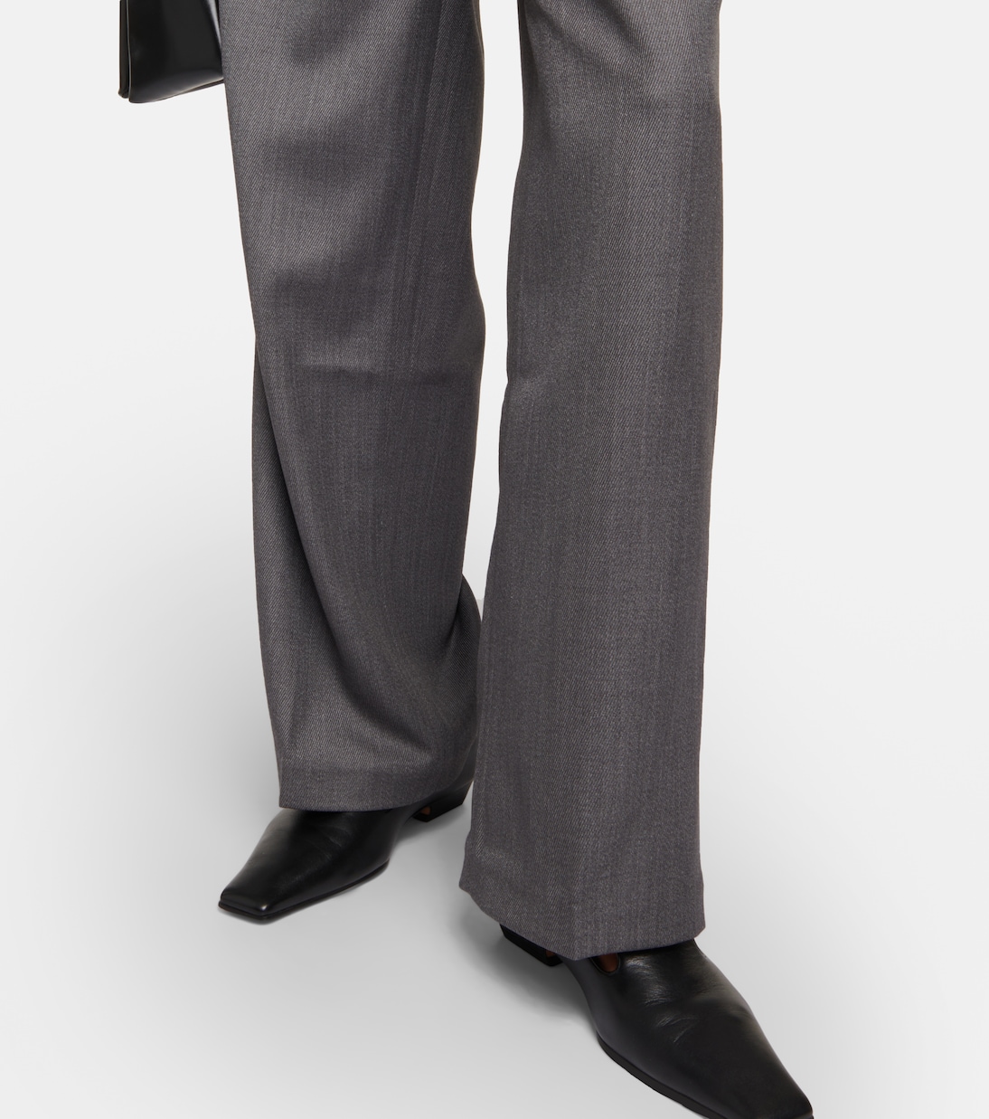 Wool-blend twill straight pants | Jacques Wei