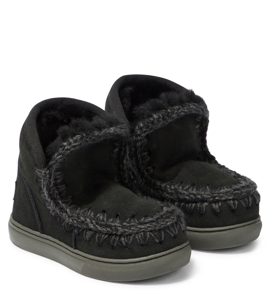 Sneakers in suede e shearling | Mou Kids