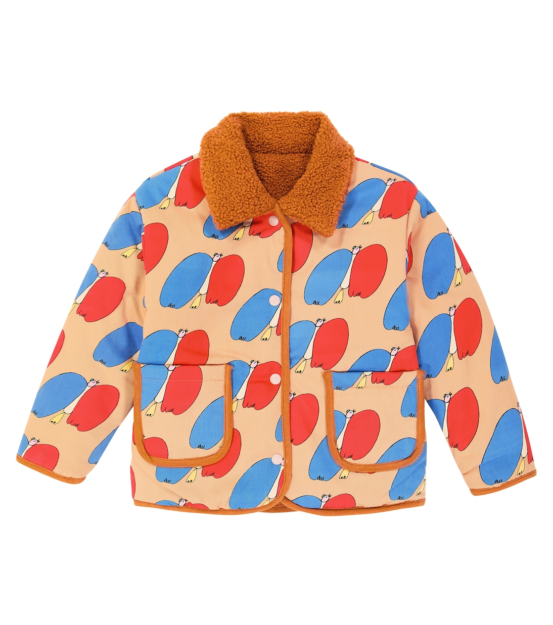 Reversible printed cotton jacket | Jellymallow