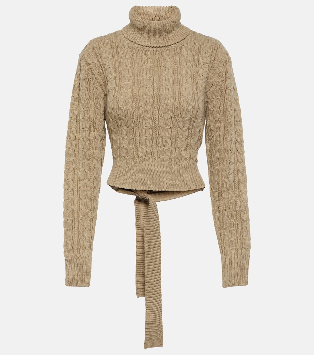 Jersey cropped en mezcla de lana | MM6 Maison Margiela