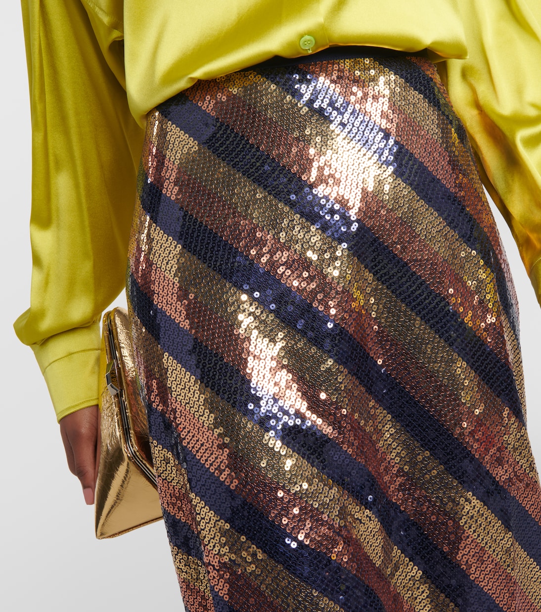 Jupe midi Kelly à sequins | Rixo