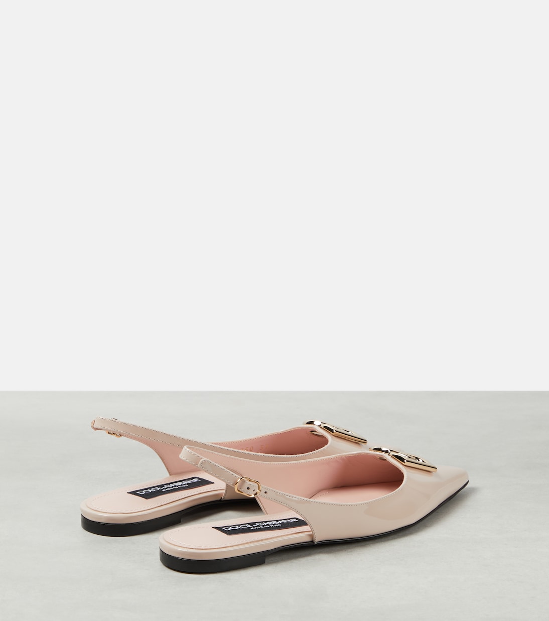 DG patent leather slingback flats | Dolce&Gabbana