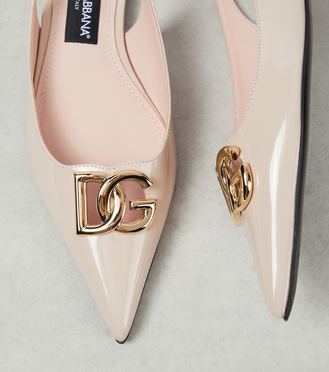 DG patent leather slingback flats | Dolce&Gabbana