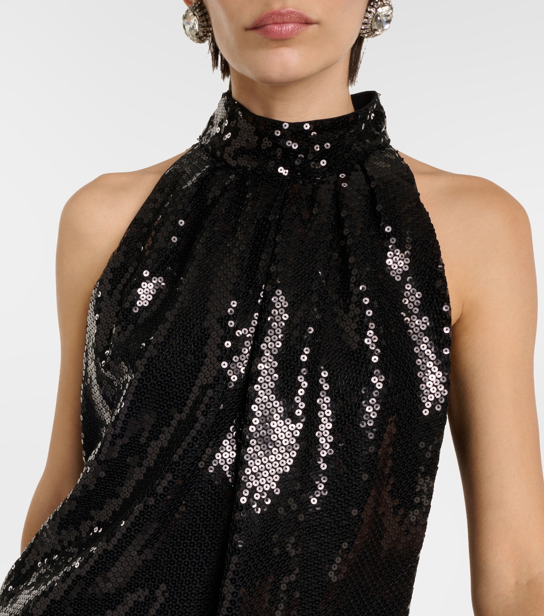 Dove sequined halterneck top | Diane von Furstenberg