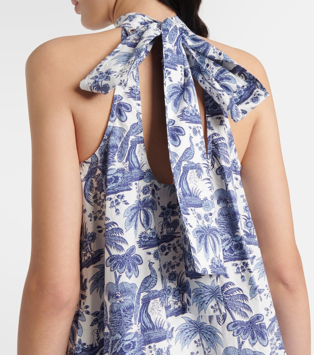 Vestido corto Marlowe de algodón floral | Staud
