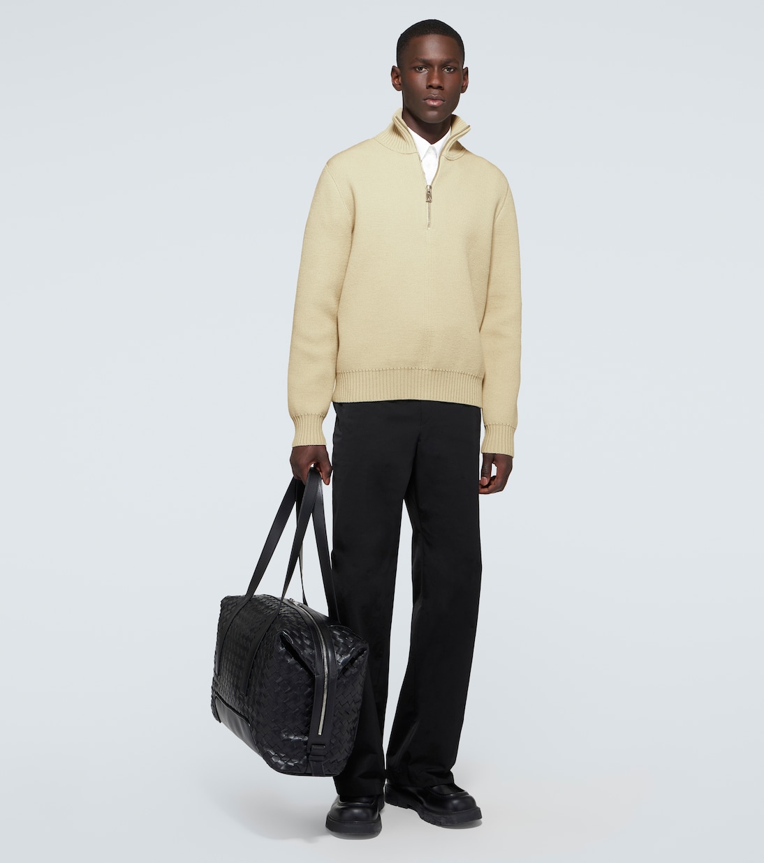 Wool half-zip sweater | Bottega Veneta