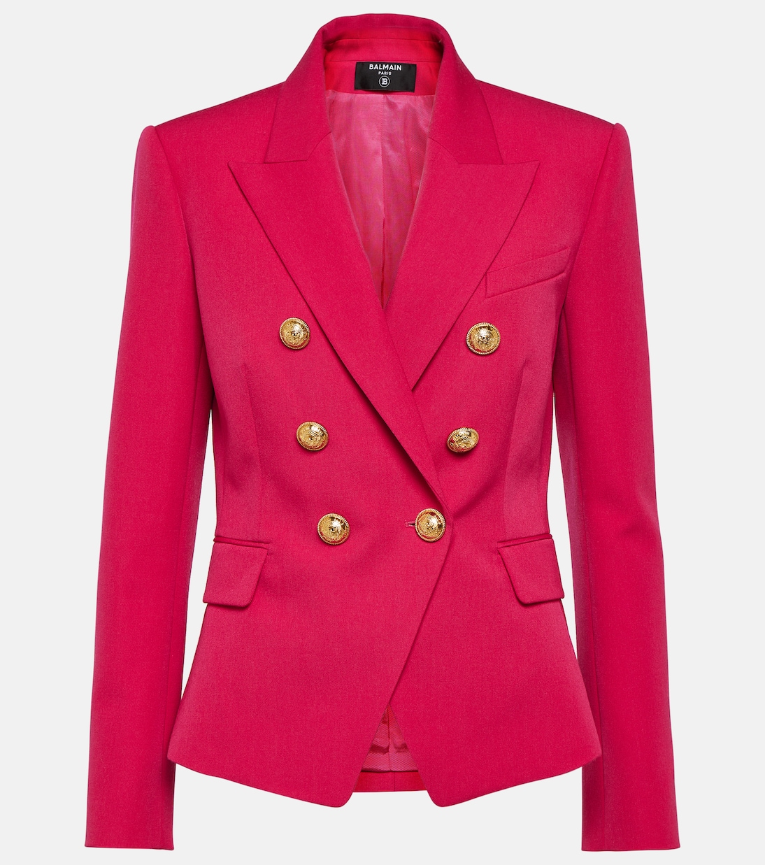 Double-breasted virgin wool blazer | Balmain