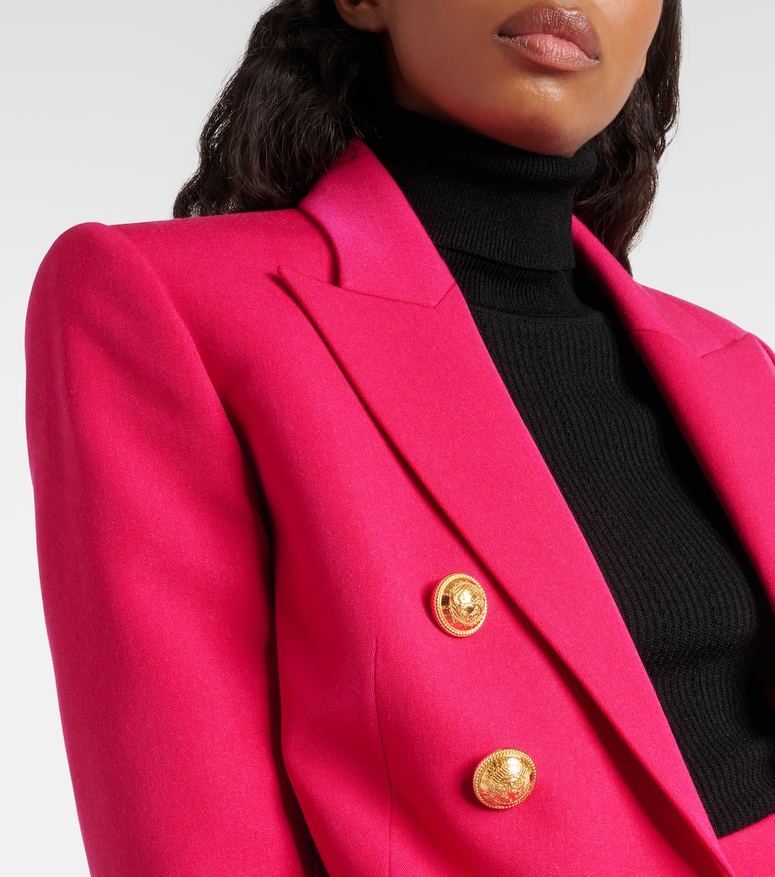Double-breasted virgin wool blazer | Balmain