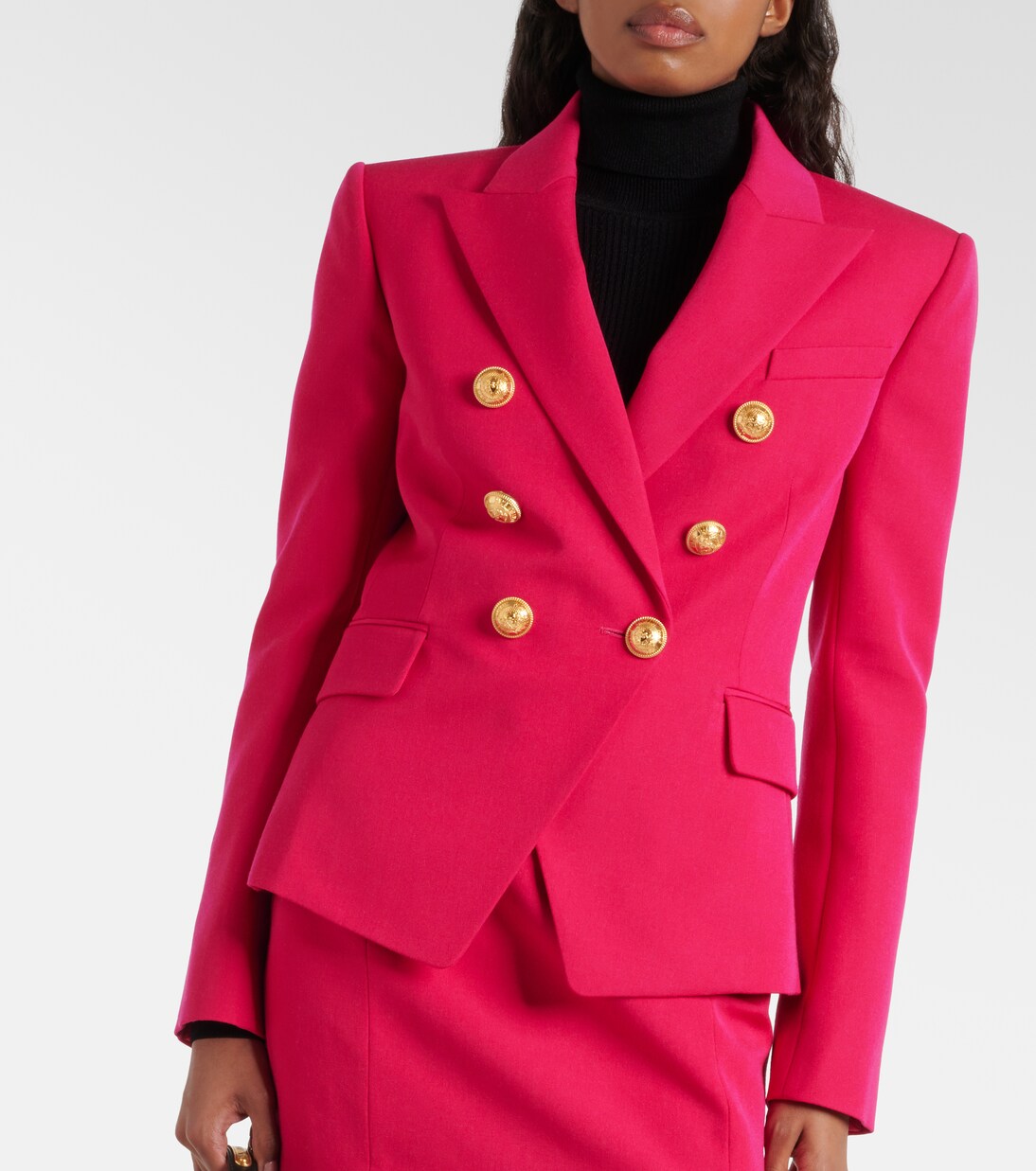 Double-breasted virgin wool blazer | Balmain