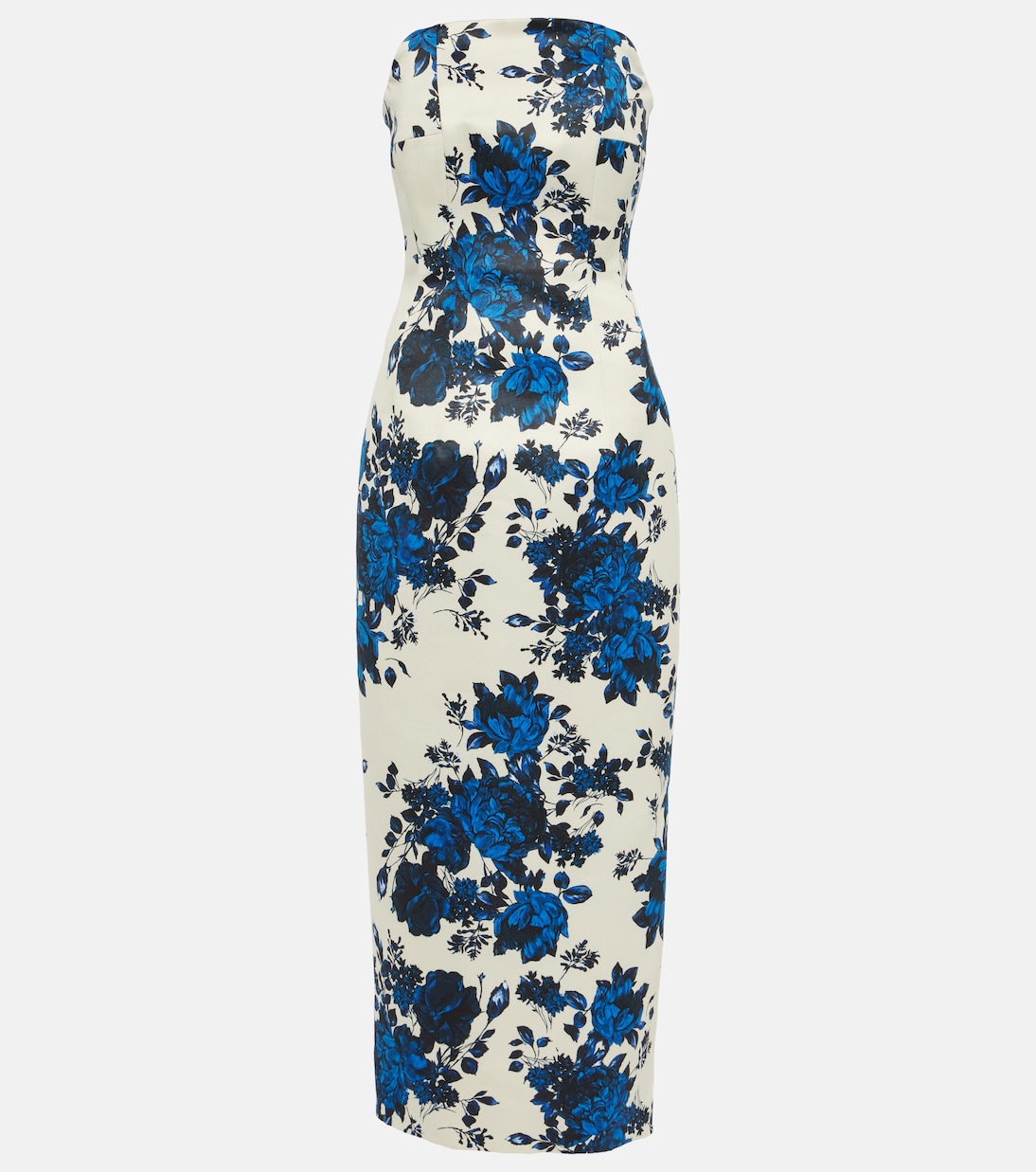 Vestido midi Yulie de tafetán floral | Emilia Wickstead
