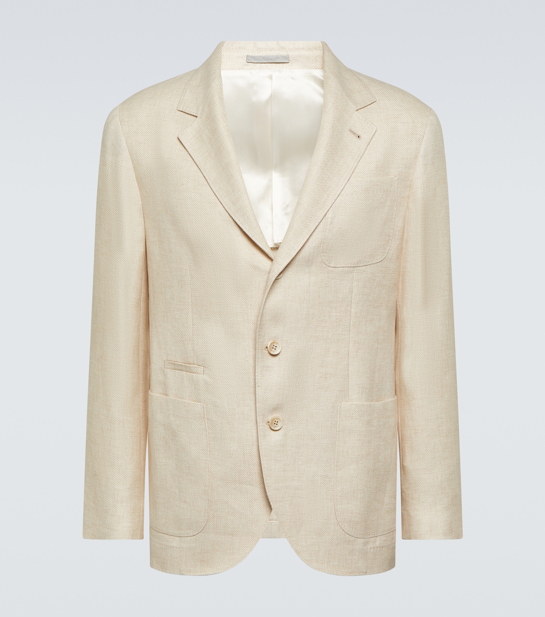 Linen, wool, and silk jacket | Brunello Cucinelli