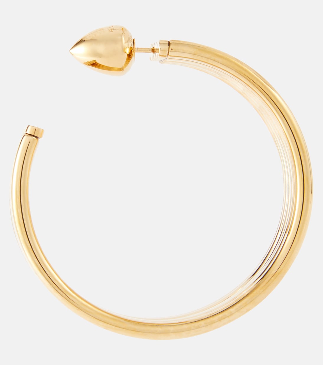 Orecchini ALAÏA con anello moderno per stile giovane e trendy