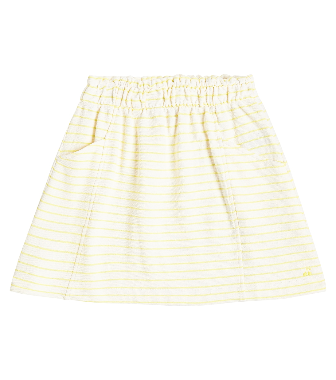Gonna in jersey di cotone a righe | Bonpoint
